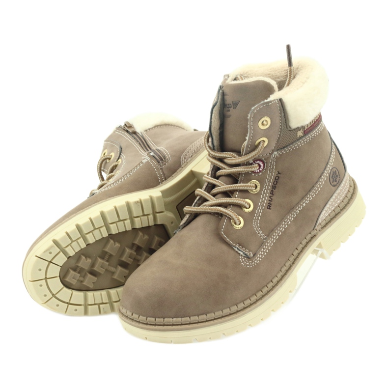 American Club Americké boty bootees zimní boty 708122 hnědý 4