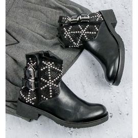 Stylové dámské kozačky černý 1