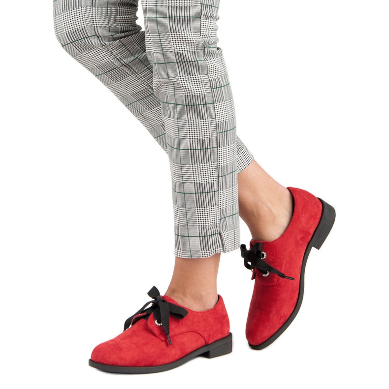 Bestelle Červené semišové boty 1