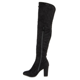 R'S Mušketýři z černého semiše černý 1