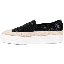 J. Star Černé espadrilky černá 1