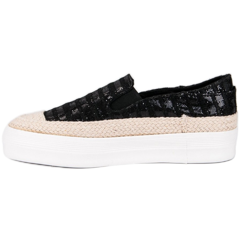 J. Star Černé espadrilky černá 1