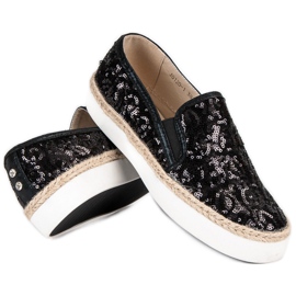 J. Star Módní dámské tenisky černý 1