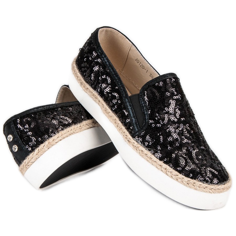 J. Star Módní dámské tenisky černý 1