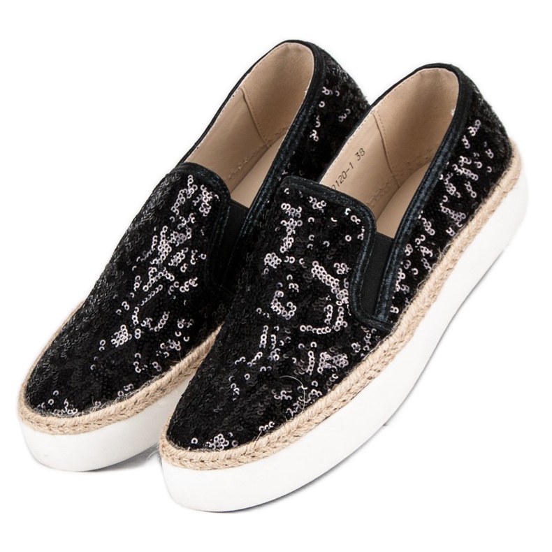 J. Star Módní dámské tenisky černý 2