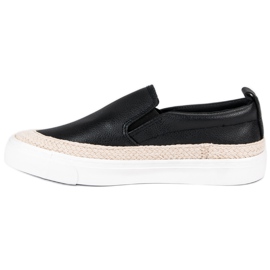 J. Star Slipony Espadrilles černý 1