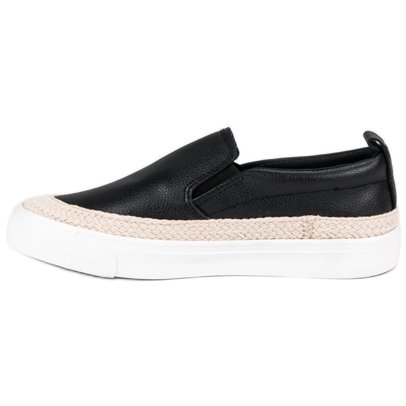 J. Star Slipony Espadrilles černý 1