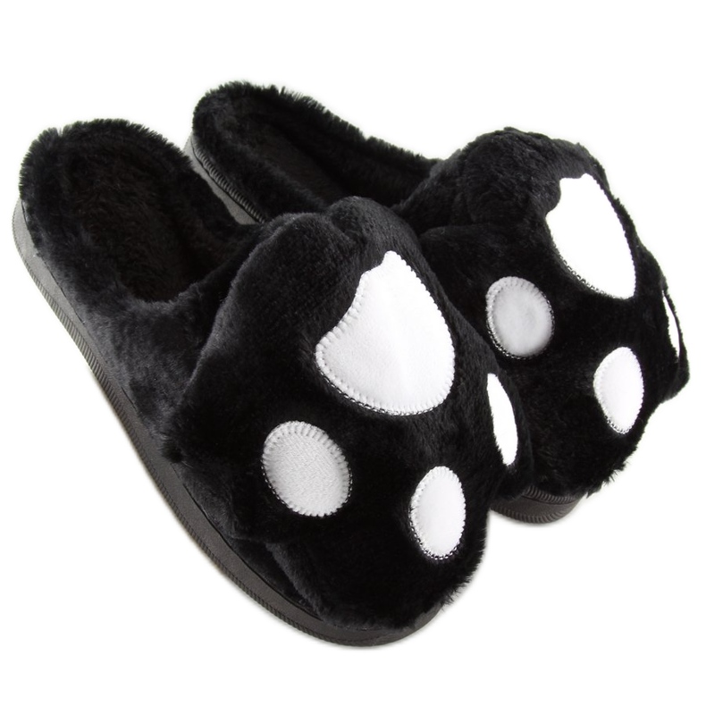 Černé dámské černé pantofle DD93 černé černá 2