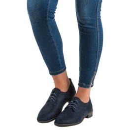 Marquiz Šněrovací tmavě modré boty modrý 1