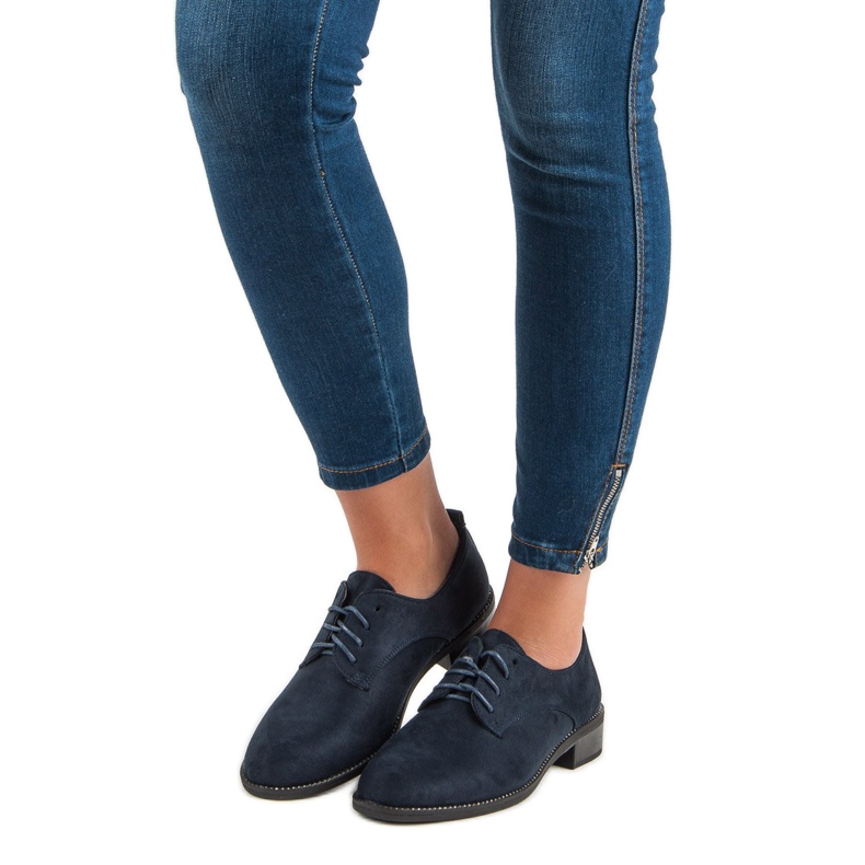 Marquiz Šněrovací tmavě modré boty modrý 1