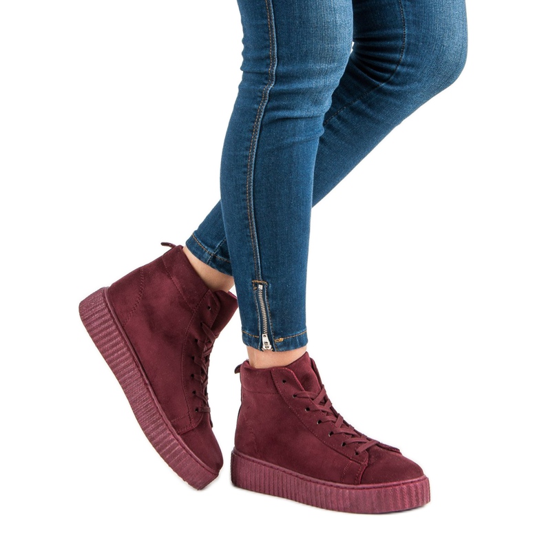 Wilady Tenisky přes kotník červené 1