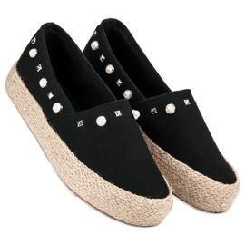 J. Star Černé espadrilky černá 2 J. Star Černé espadrilky černá 2