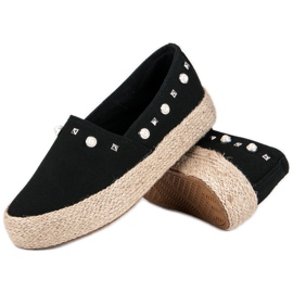 J. Star Černé espadrilky černý 1