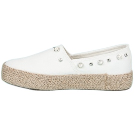 J. Star Bílé espadrilky bílý 1
