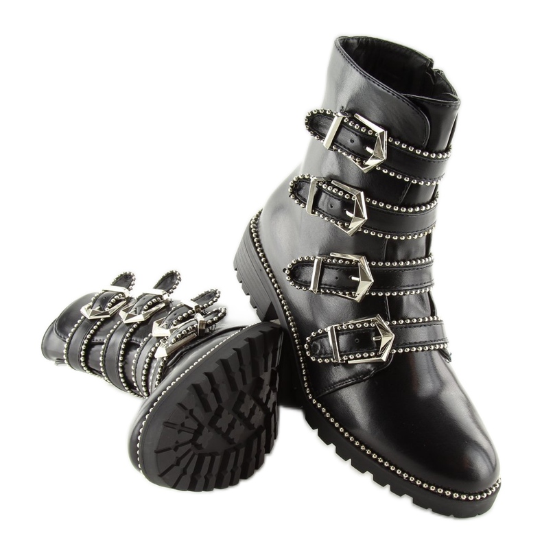 Černé dámské dělnice BK-09 černé černá 2