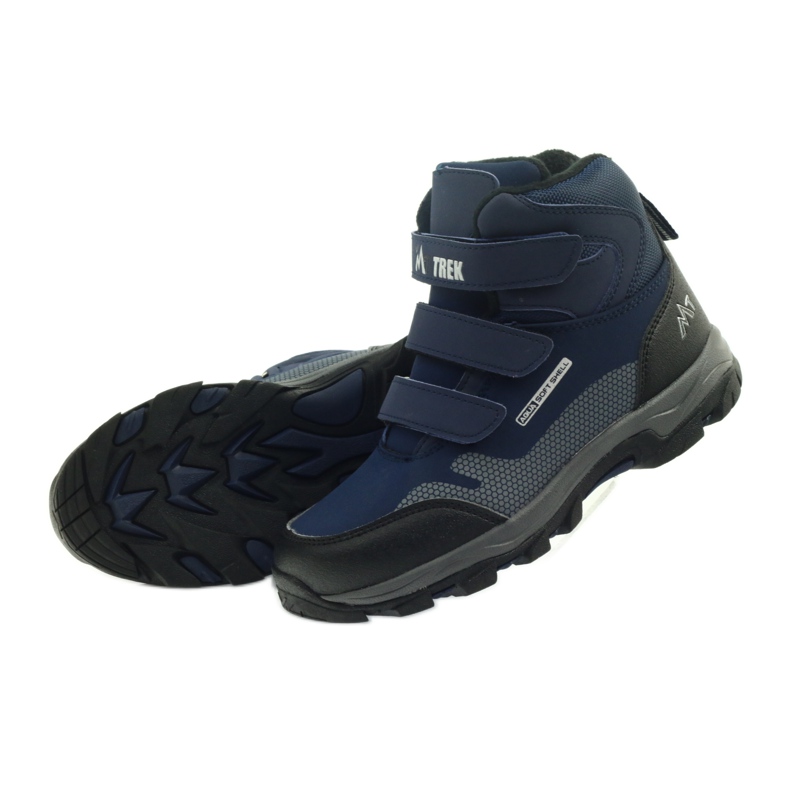 Mttrek Boty na suchý zip MT TREK 012 navy blue černá námořnická modrá 5