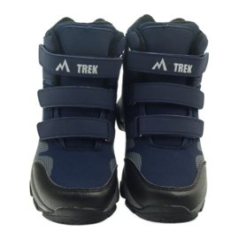 Mttrek Boty na suchý zip MT TREK 012 navy blue černý námořnická modř 3