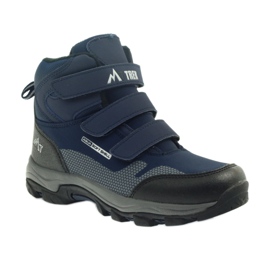 Mttrek Boty na suchý zip MT TREK 012 navy blue černý námořnická modř 1