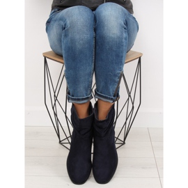 Tmavě modré dámské boty 1126-PA DK.BLUE námořnická modrá 2