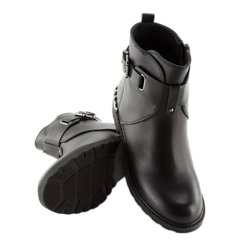 Černé dámské boty G-168-1 Black černý 1
