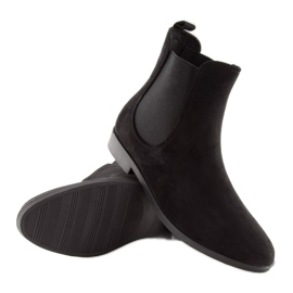 Černé galoše pro ženy Jodhpur boty D61 Black černý 1