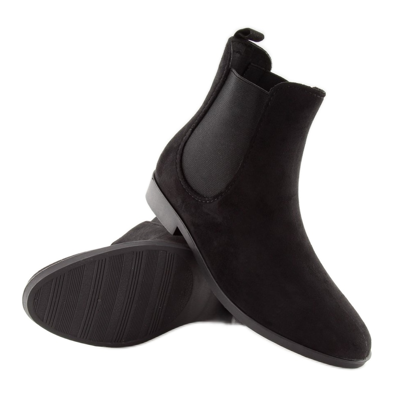 Černé galoše pro ženy Jodhpur boty D61 Black černý 1