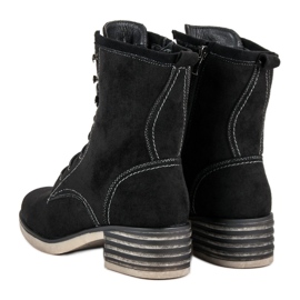 Filippo Pracovníci z černého semiše černý 2