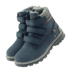 American Club Americké boty bootees zimní boty 708121 šedá námořnická modř 3