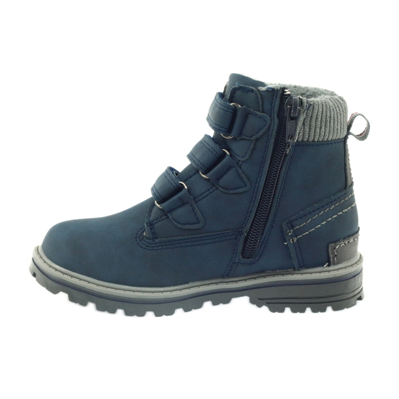 American Club Americké boty bootees zimní boty 708121 šedá námořnická modř 2