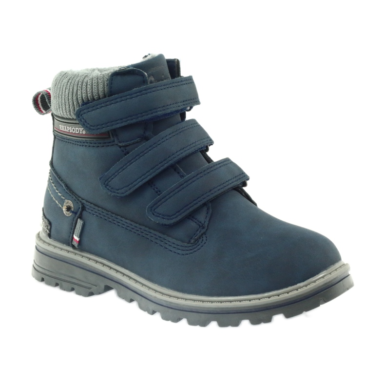 American Club Americké boty bootees zimní boty 708121 šedá námořnická modř 1