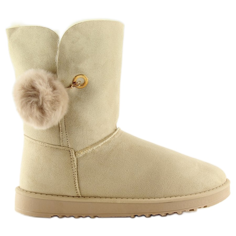 Emusy s bambulí béžová SP04P béžová béžový 2 Emusy s bambulí béžová SP04P béžová béžový 2