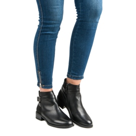 Anesia Paris Klasické dámské kozačky černý 1