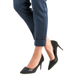 Nio Nio Elegantní vysoké podpatky černý 1