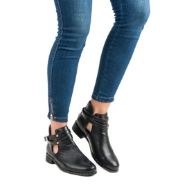 Černé módní boty černý 1