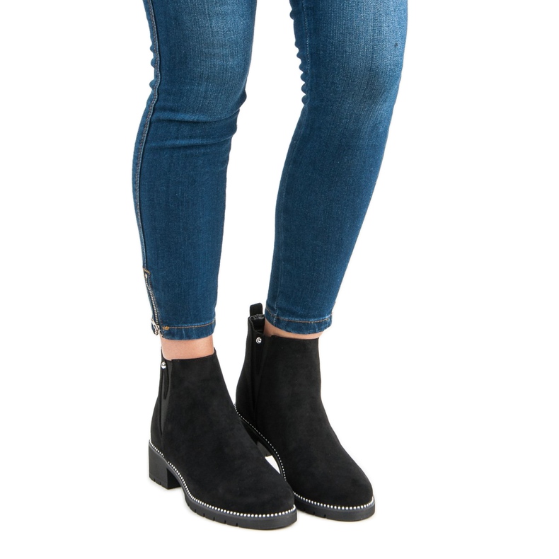 Vices Semiš Chelsea boty svěráky černá 1