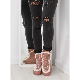 Růžové kotníkové boty růžové DD62P růžové růžový 2