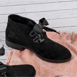 Seastar Semišové šněrovací boty černý 2