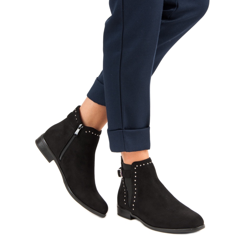 Super Me Nízké podzimní boty černá 1