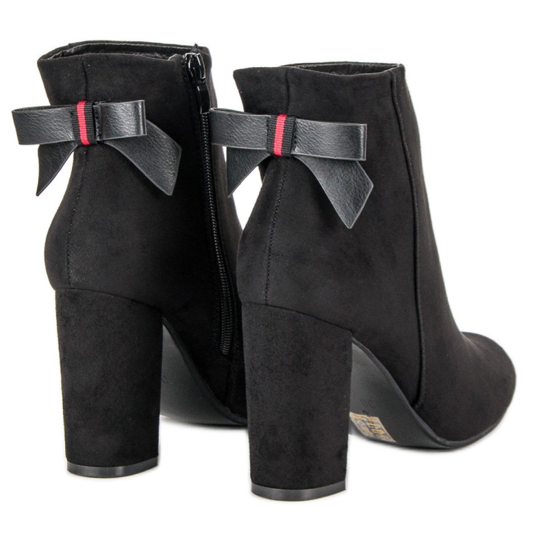 Ideal Shoes Stylové černé boty černý 1