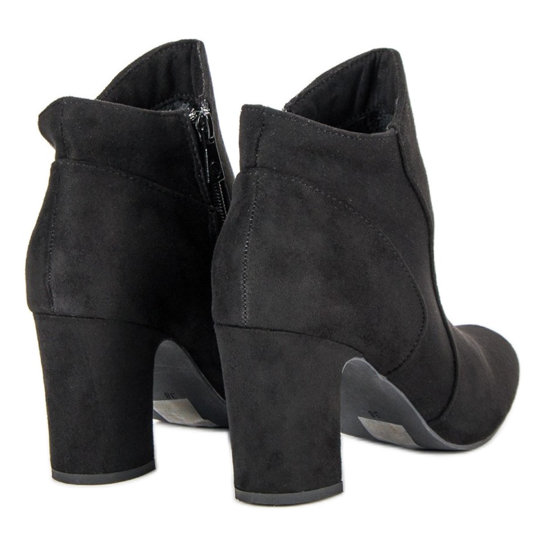Kylie Elegantní semišové kozačky černý 1