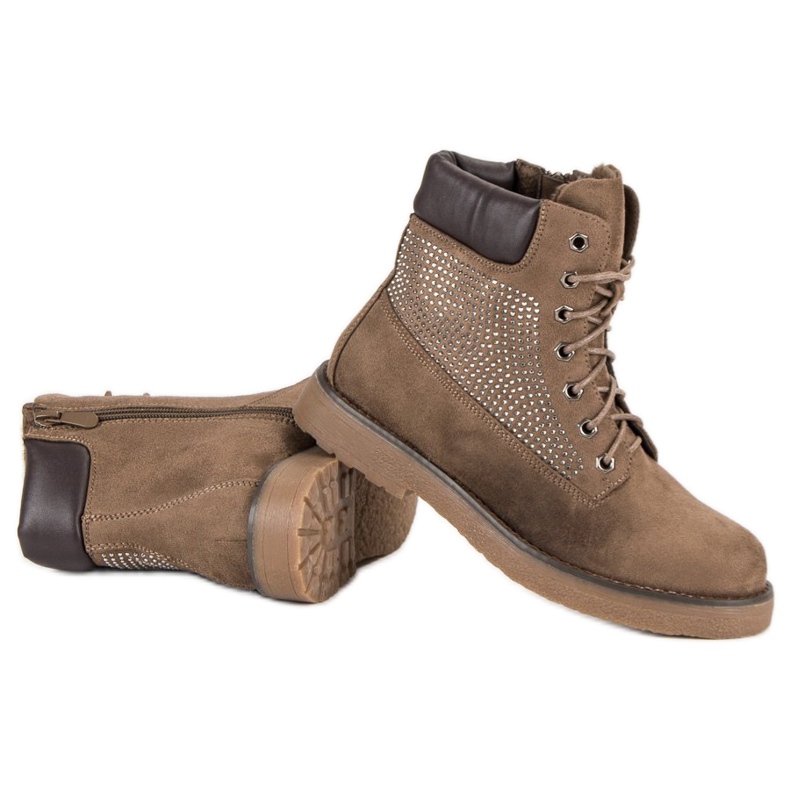 Bestelle Hnědé turistické boty hnědý 1