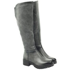 M.Daszyński Boty se silným dnem Daszyński MR1813 šedá 3 M.Daszyński Boty se silným dnem Daszyński MR1813 šedá 3