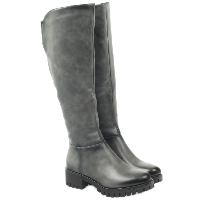 M.Daszyński Boty se silným dnem Daszyński MR1813 šedá 3 M.Daszyński Boty se silným dnem Daszyński MR1813 šedá 3