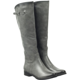 M.Daszyński Důstojníci v botách Daszyński SA131 šedá 3