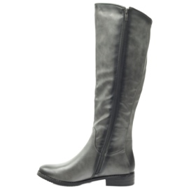 M.Daszyński Důstojníci v botách Daszyński SA131 šedá 2