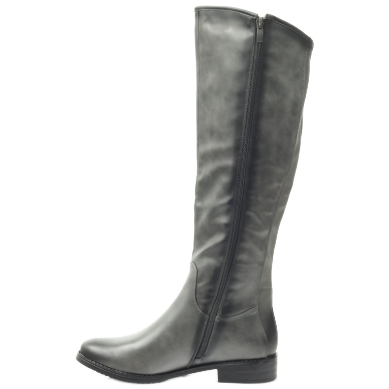 M.Daszyński Důstojníci v botách Daszyński SA131 šedá 2