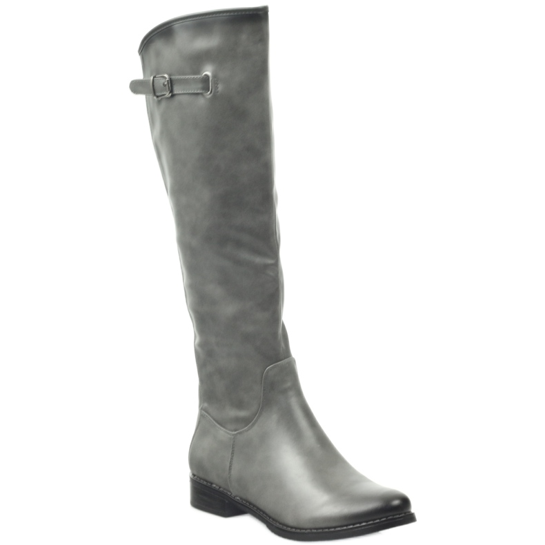 M.Daszyński Důstojníci v botách Daszyński SA131 šedá 1