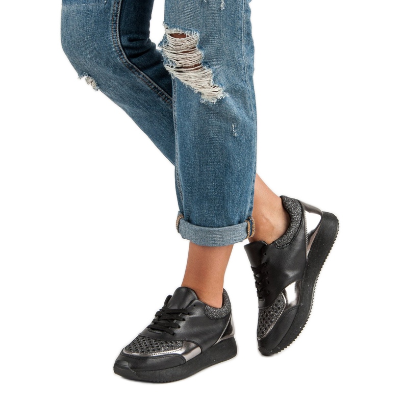 Módní tenisky černá 1