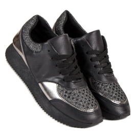 Módní tenisky černý 2