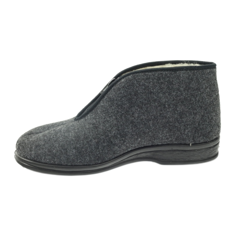 Pánské boty Befado teplé pantofle 100M047 šedá 1